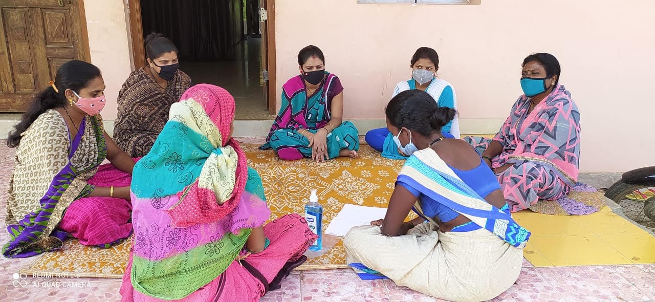 Sangini conducting FGD