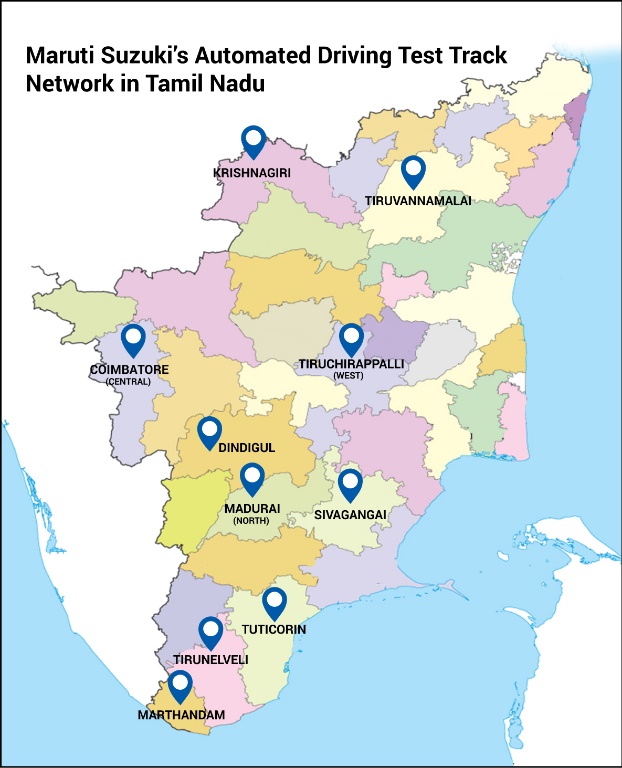 Maruti Suzuki expands its road safety efforts; adds 7 Automated Driving Test Tracks (ADTTs) in TN